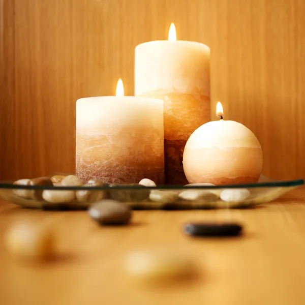 Beautiful candle design Royalty Free Stock Images