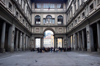 Uffizi gallery in Florence, Italy clipart