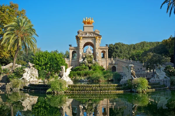Fontän i en parc de la ciutadella, barcelona — Stockfoto