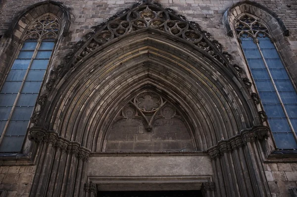 Detalles de la antigua arquitectura de la catedral — Foto de Stock