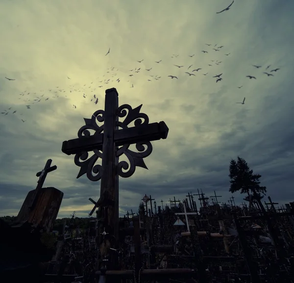 The hill of the crosses — Stock Photo, Image
