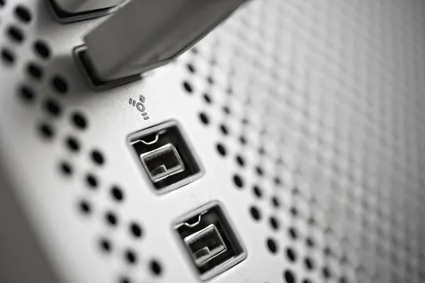 Usb and firewire connection ports. — Stock Photo, Image