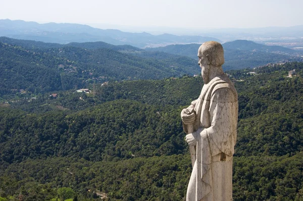 美丽的景色，从 tibidabo 山上，西班牙 — 图库照片