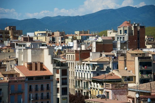 Schöner blick auf die stadt gerona, spanien — Stockfoto