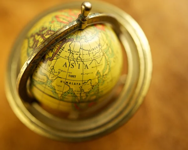Close-up of a vintage globe — Stock Photo, Image