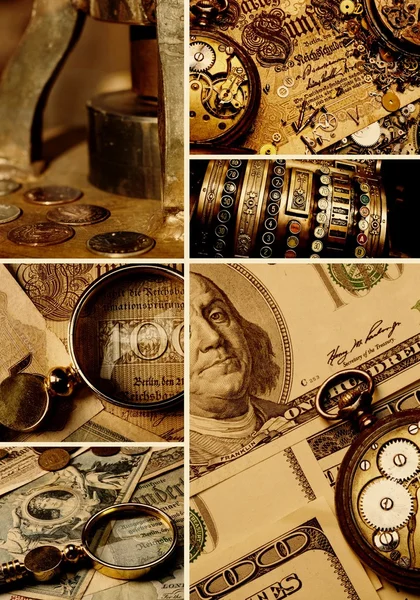 Collage de dinero — Foto de Stock
