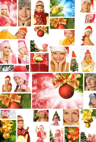 Colagem de Natal — Fotografia de Stock