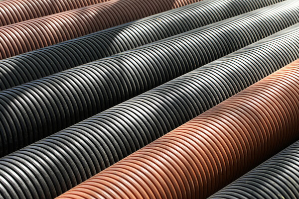 Pvc pipes as abstract background