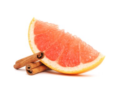 Grapefruit and cinnamon clipart