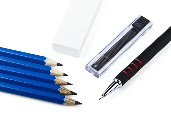 Ołów i ołówki mechaniczne — Zdjęcie stockowe