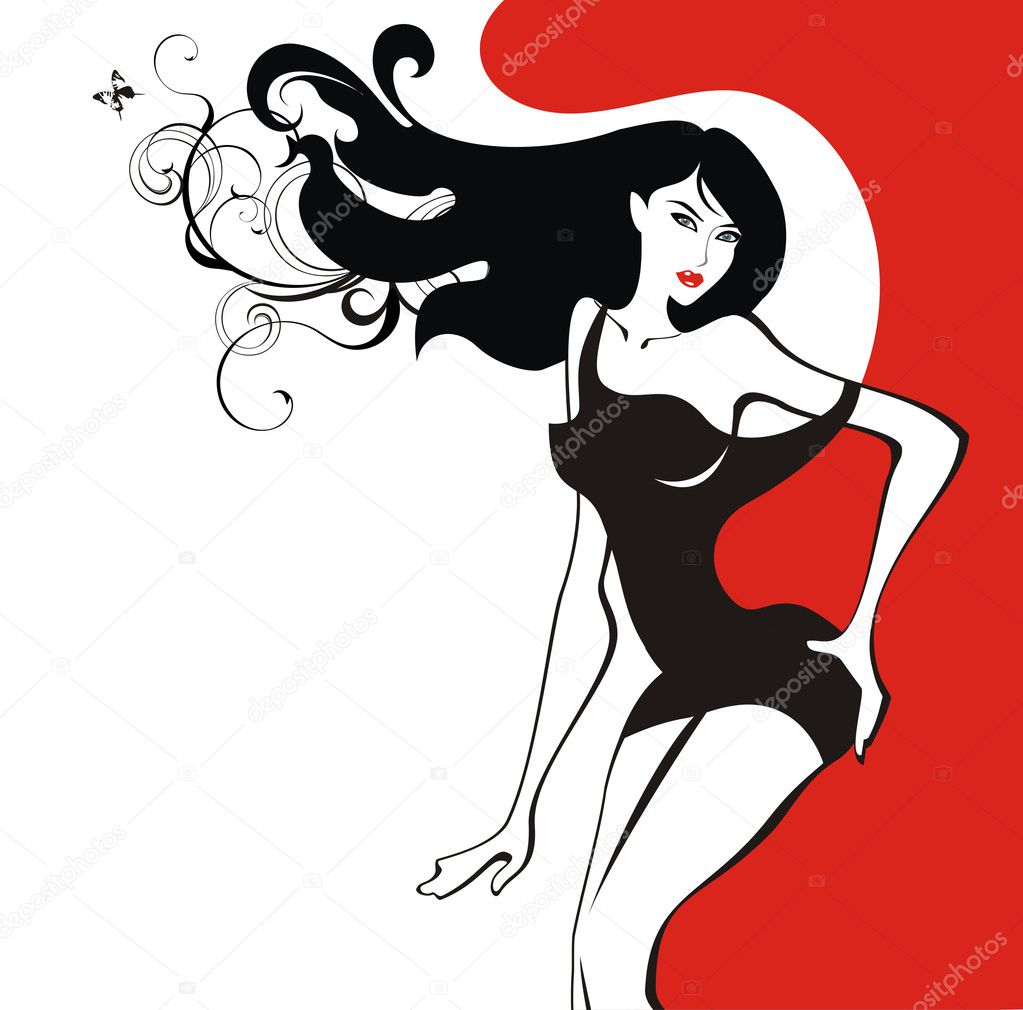 Beautiful Sexy Girl Stock Vector Image By ©anmaxy 10915625