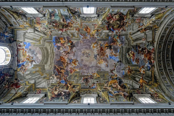 Painting on seiling of St,Peter cathedral, Rome, Italy — Stock Photo, Image