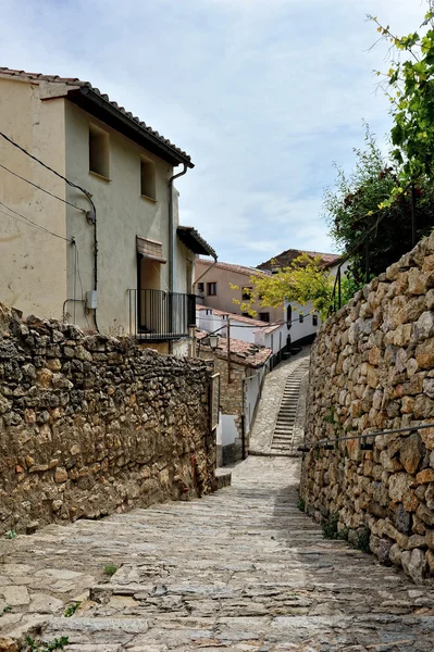 Streets of the small spanish own Morella. — Stock Photo, Image