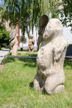 taş polovtsian Heykel Parkı-Müzesi, lugansk, Ukrayna