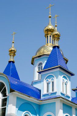 Domes of an orthodox temple clipart