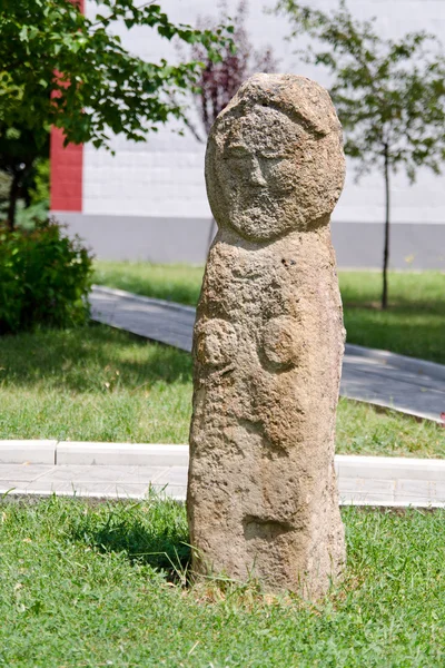 Połowieckie kamienne rzeźby w parku Muzeum Ługańsk, Ukraina — Zdjęcie stockowe