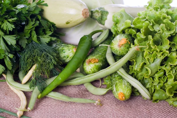 Yeşil sebzeler — Stok fotoğraf