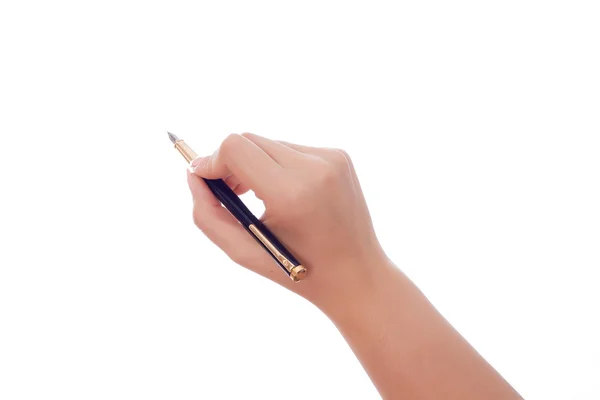 Ручка в руці — стокове фото