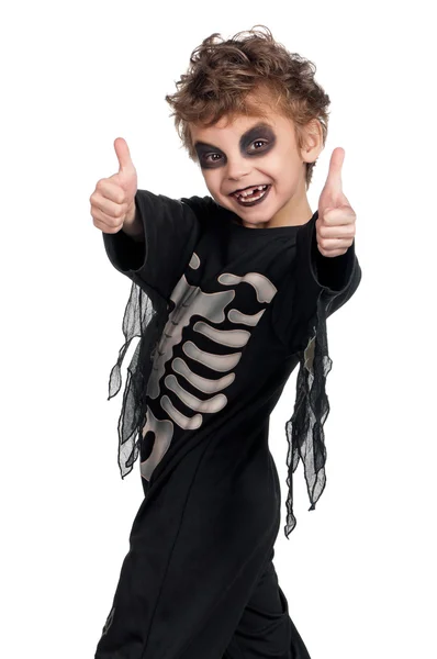 Barn i halloween kostym — Stockfoto