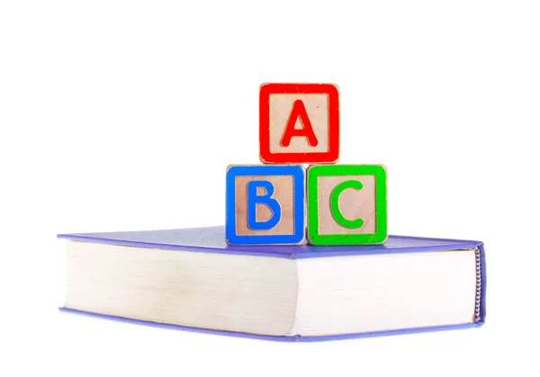 ABC Blokken geïsoleerd op witte achtergrond — Stockfoto