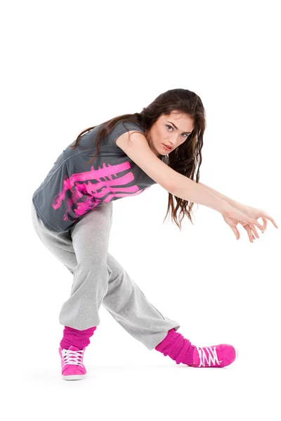Κορίτσι ισχίο-λυκίσκου χορεύτρια — Φωτογραφία Αρχείου