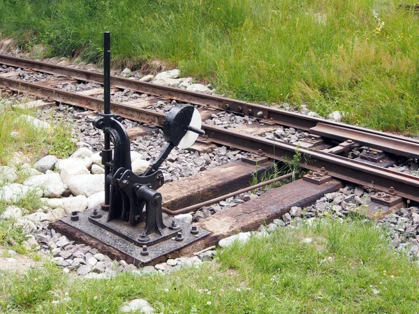Railroad switch — Stock Photo, Image