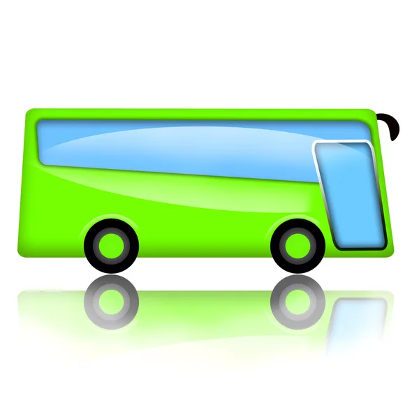 Autobus verde — Foto Stock