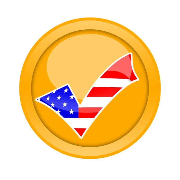 American check mark — Stock Photo, Image