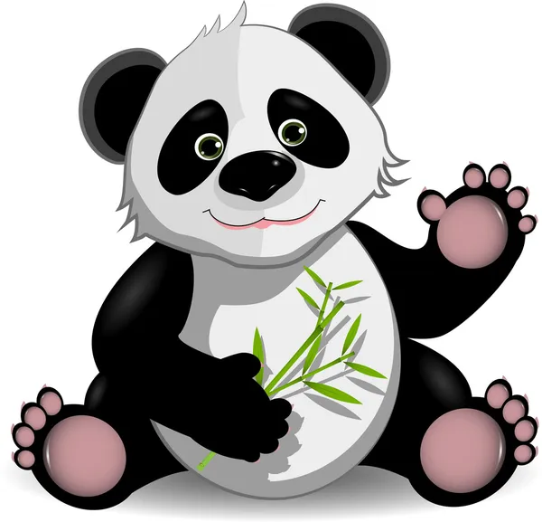 Fun zoo. Panda — Stock Vector © Dazdraperma #8753993