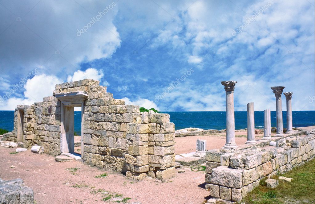 ruins of an ancient greek temple | 图库照片 08 samumm