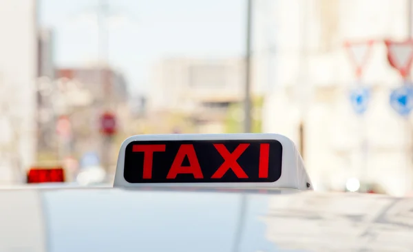Taxi, Milan — Stock Photo, Image