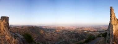 Landscape in the Assoro territory, Sicily clipart