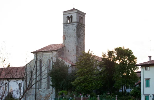 Колокольня Святого Пьетро и Святого Бьяджо, Чивидале-дель-Фриули — стоковое фото