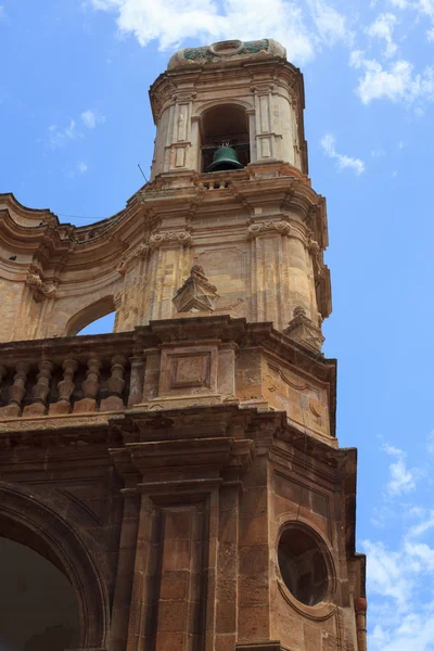 Belltower, Katedra w trapani — Zdjęcie stockowe