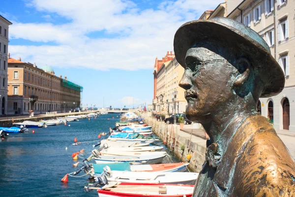 Patung James Joyce, Trieste — Stok Foto