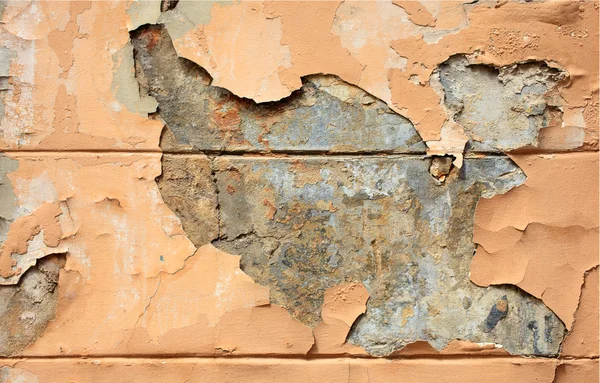 Spruckna väggen — Stockfoto