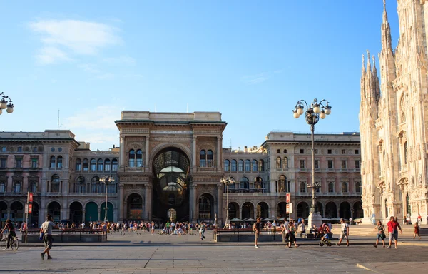 Galerie Vittorio Emanuele II v Miláně — Stock fotografie
