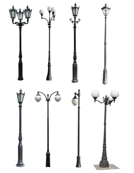 Colección de postes de lámpara — Foto de Stock