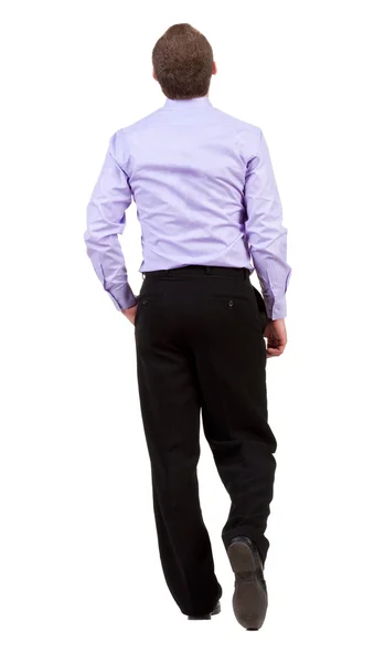Back view of walking business man. — Stock Photo, Image