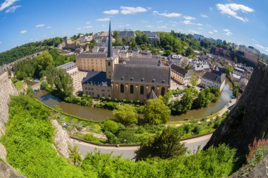 Luxembourg panoramic view clipart