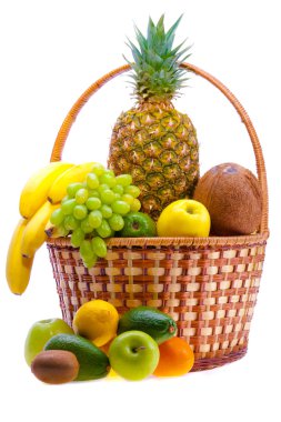 Fruit basket clipart