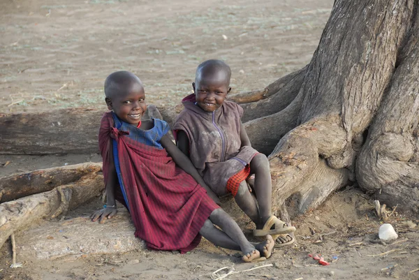 Masai děti — Stock fotografie