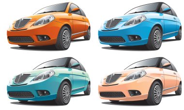 European small car clipart