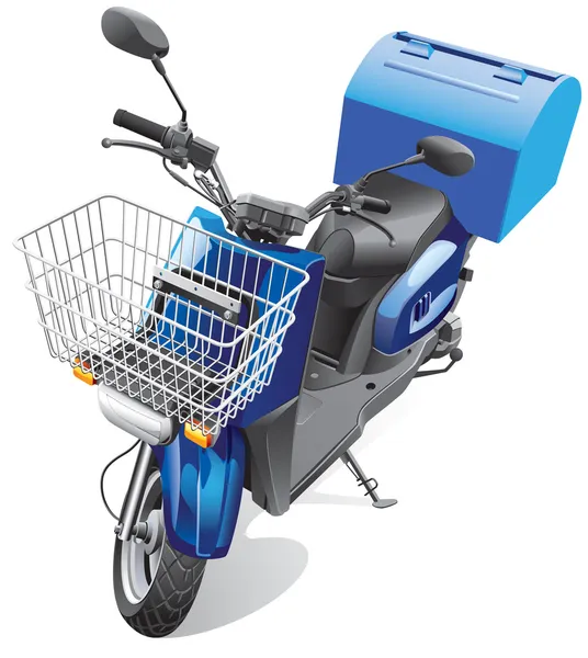 Courier scooter — Stockvector