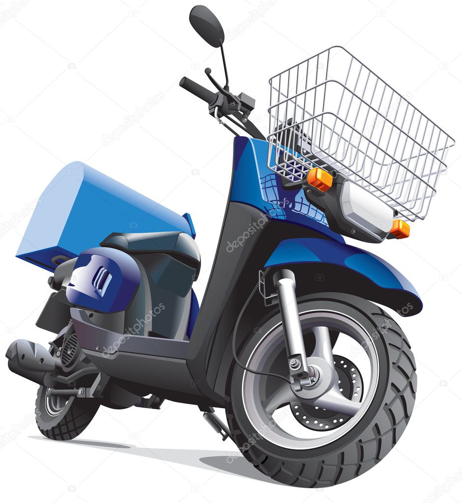 Motorbike for delivery goods