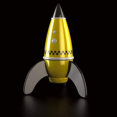 Rocket taxi clipart