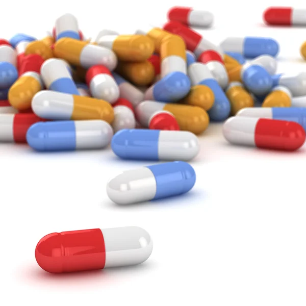 Montón de pastillas — Foto de Stock