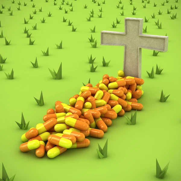 Pharmaceutical grave — Stock Photo, Image