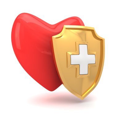 Heart protection clipart