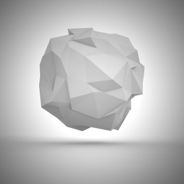 Crumpled sphere clipart